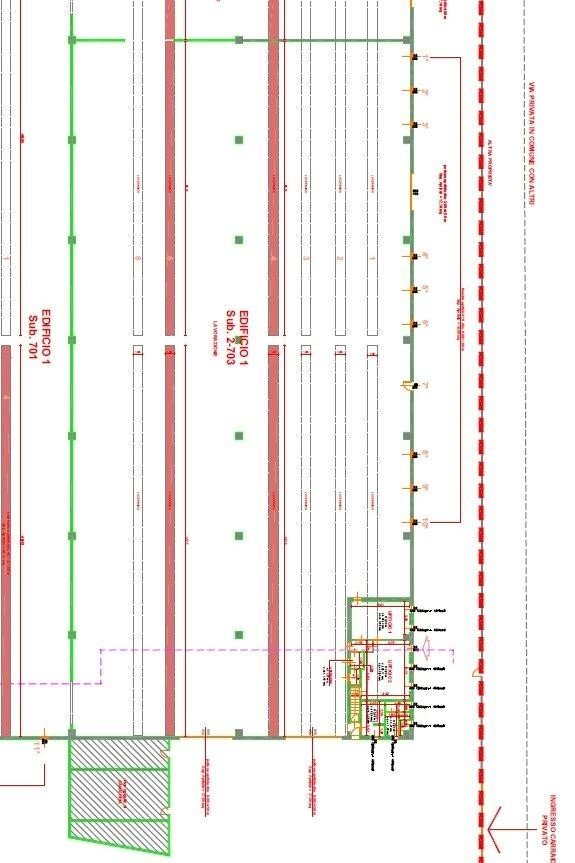 Capannone via Carlo Juker, Legnano - planimetria 1