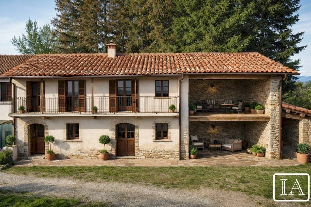 Facciata - Rustico via Bergera, 38, Bagnolo Piemonte - foto 1