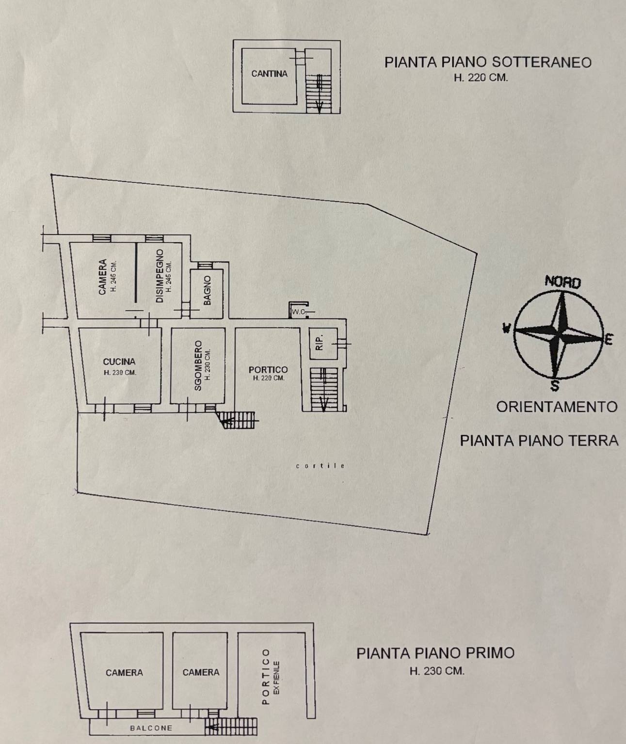 Rustico via Bergera, 38, Bagnolo Piemonte - planimetria 1