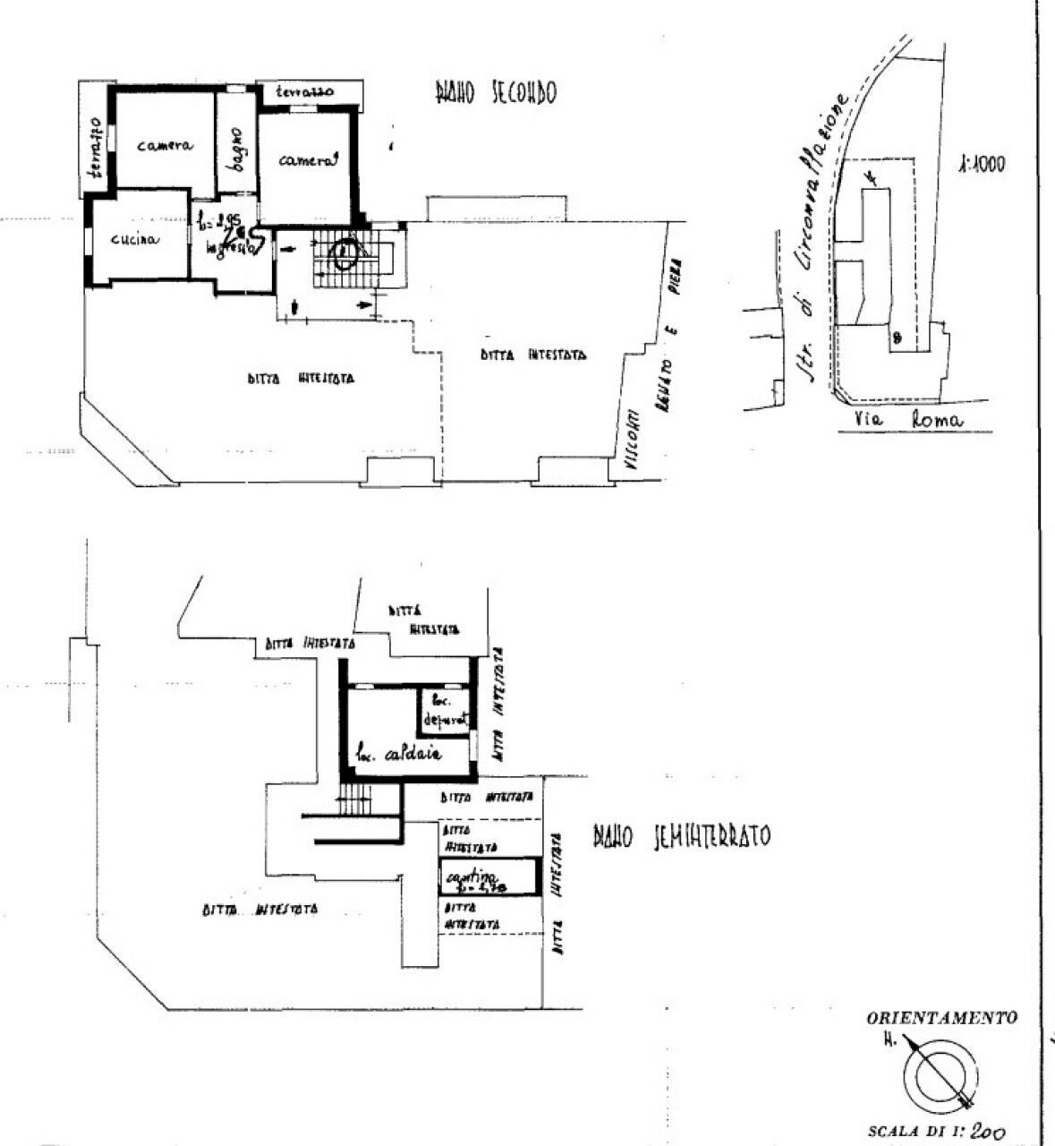 Three-room apartment via Roma, 18, Bubbio - floor plans 1