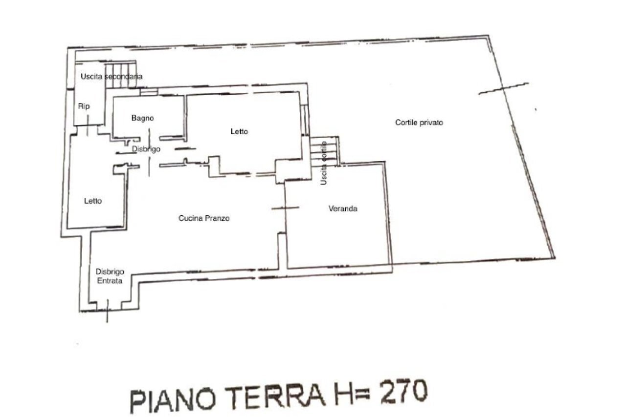 Three-room apartment Chioggia - floor plans 1