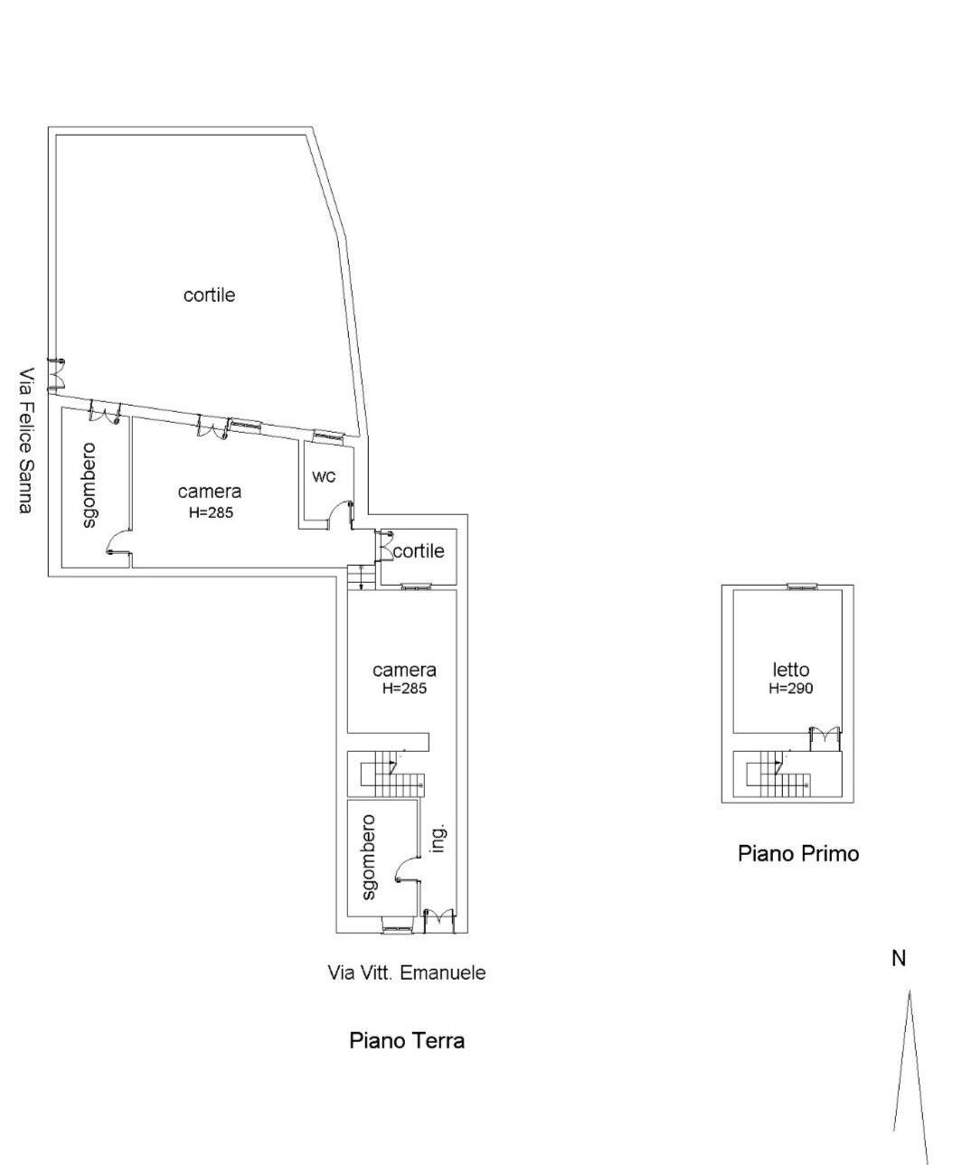 Casa indipendente via Francesco Cossiga, 128, Siligo - planimetria 1