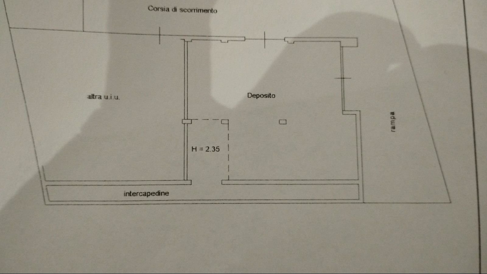 Warehouse via Mentana, Bitonto - floor plans 1