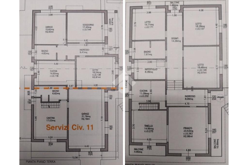 Villa Via s. bolivar, Lugo - planimetria 1