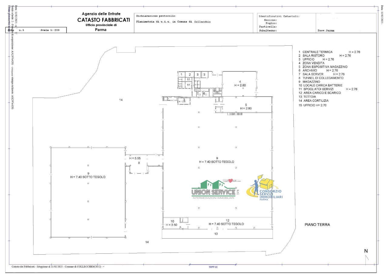 Planimetria p. Terra .jpg - Locale Commerciale Collecchio - planimetria 1