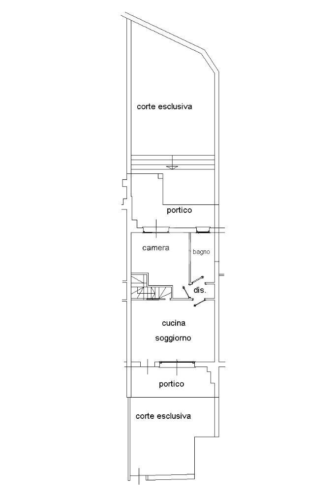 Two-room apartment Via G. Brodolini, Borghi - floor plans 1
