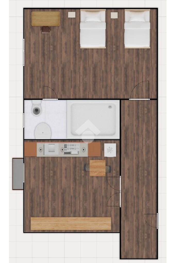 Bilocale Via Giulio Carcano, Milano - planimetria 1