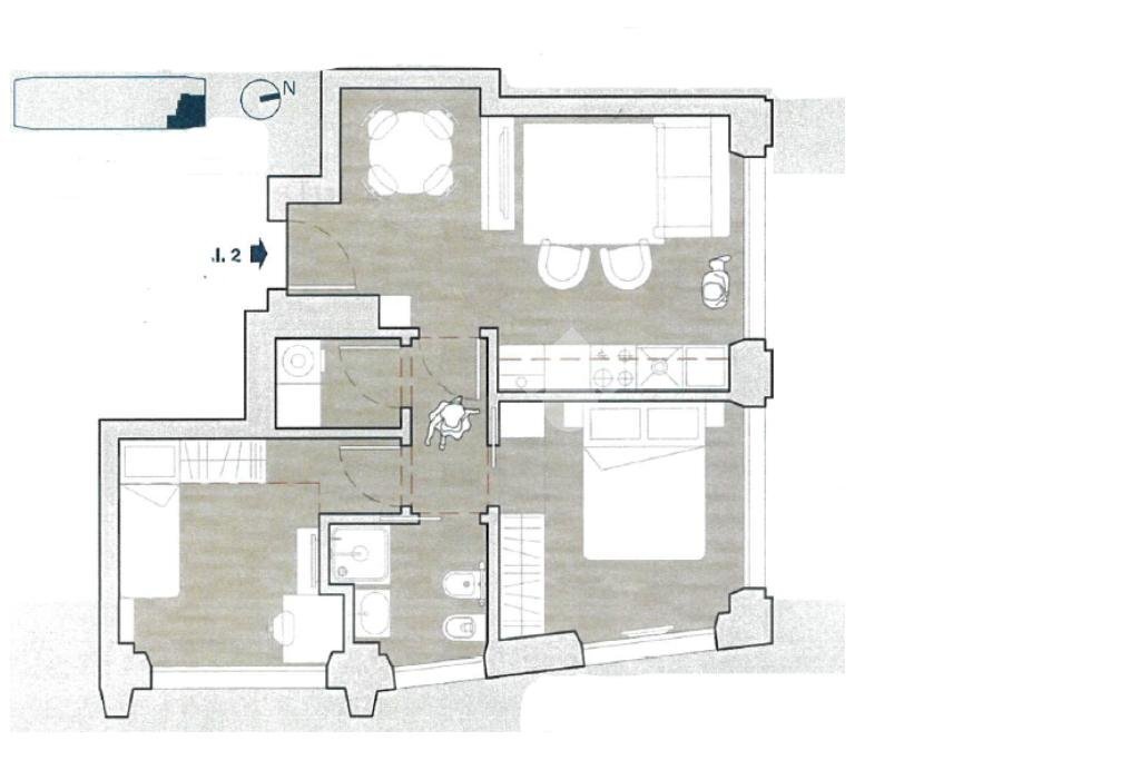 Trilocale Milano, Milano (zona Washington) - planimetria 1