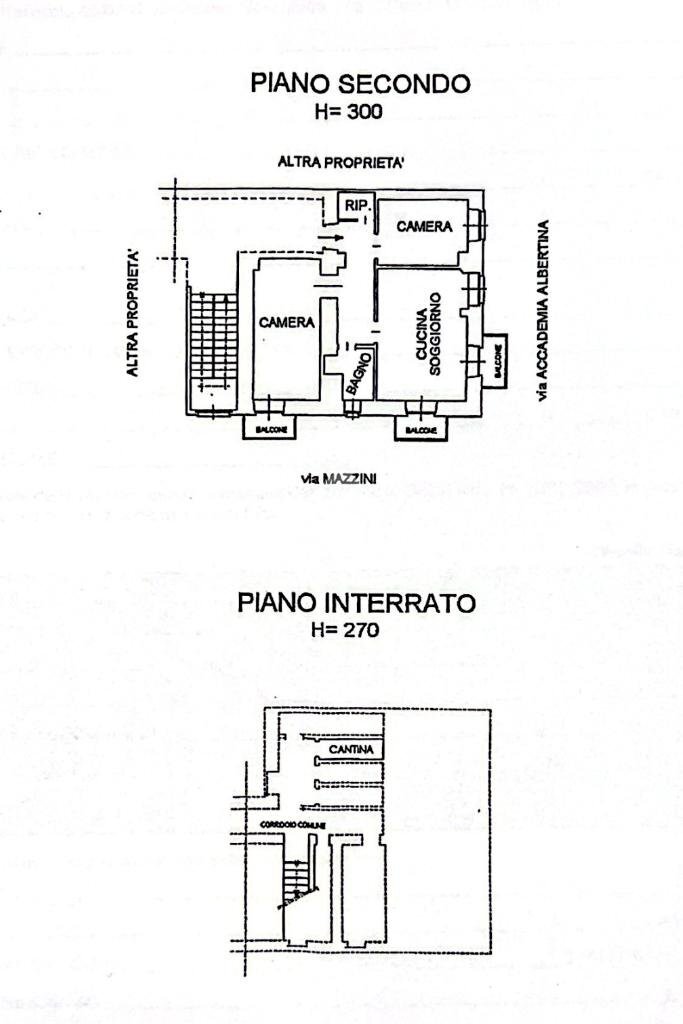 Trilocale Via Giuseppe Mazzini, Torino (zona Centro) - planimetria 1