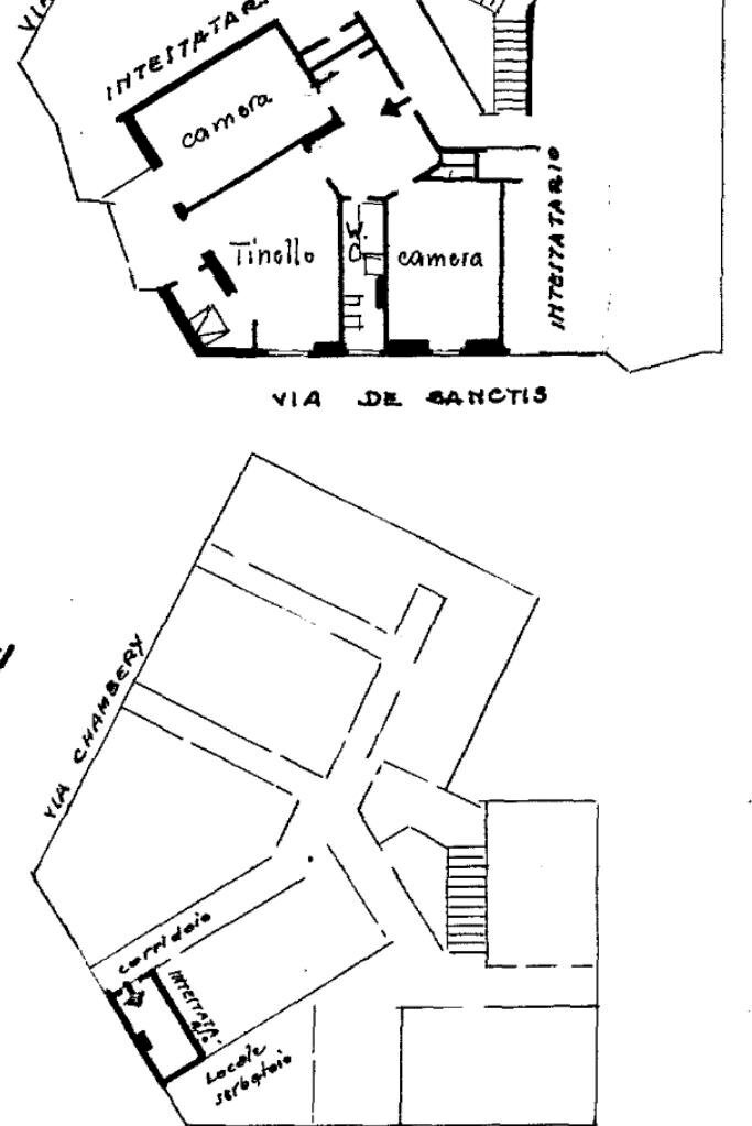 Trilocale Via Francesco De Sanctis, Torino (zona Pozzo Strada) - planimetria 1