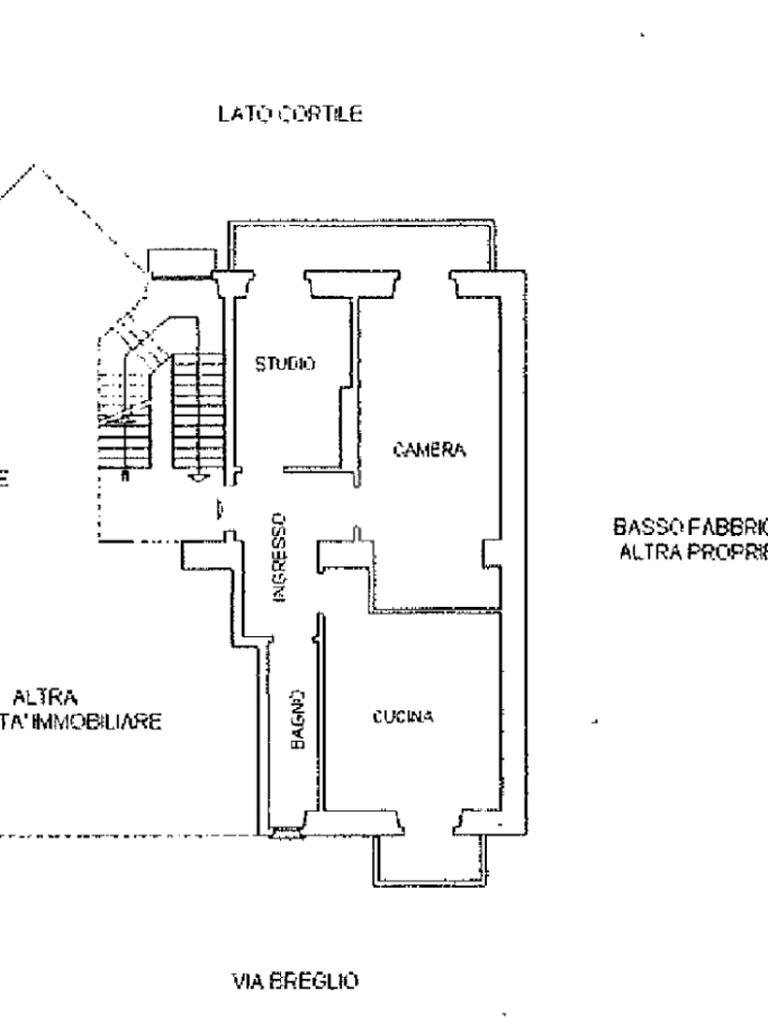 Trilocale Via breglio, Torino (zona Borgo Vittoria) - planimetria 1
