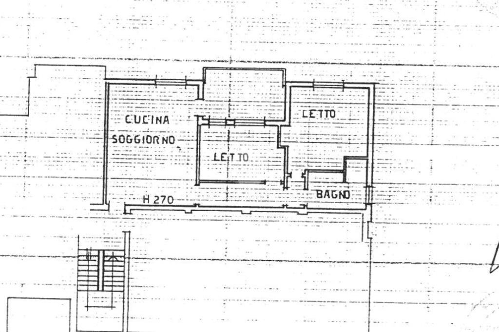 Trilocale Via XXV Aprile, Castello d'Argile - planimetria 1