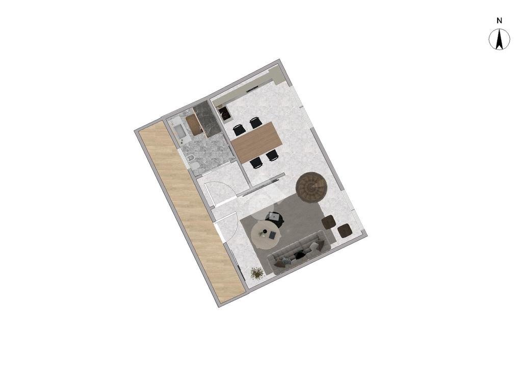 Two-room apartment Via Barbara melzi, Legnano - floor plans 1