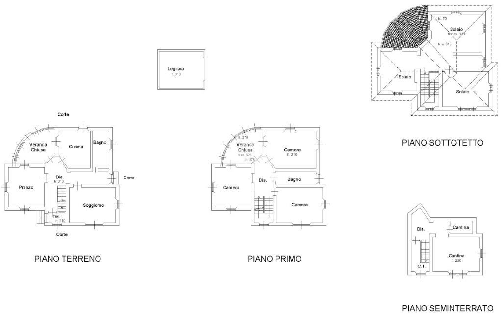 Villa Via Camillo Benso Conte di Cavour, Pomaro Monferrato - planimetria 1