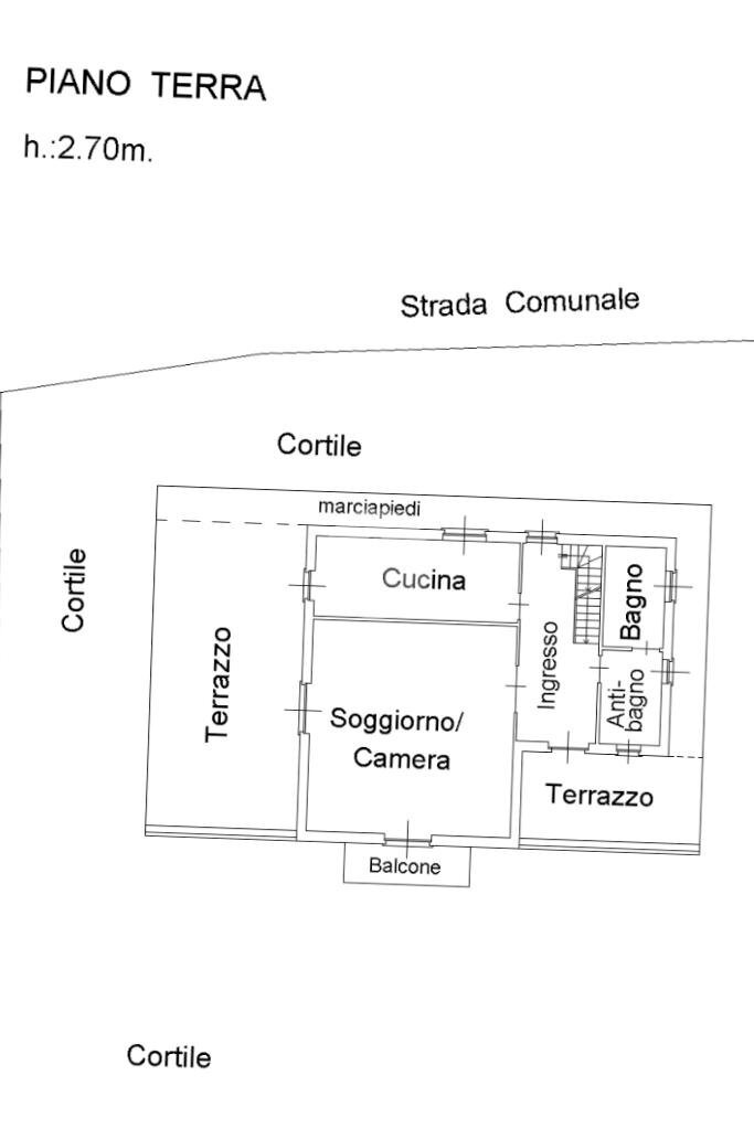 Villa Borgata Levrette, Valgioie - planimetria 1