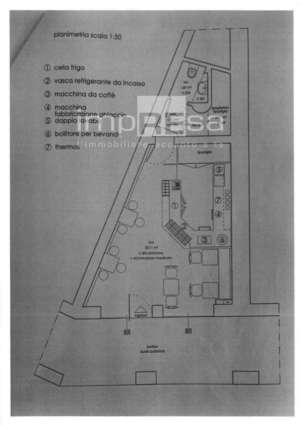 Foto 14 - Bar Tavola Calda - Fredda via cavour, Conegliano - planimetria 1