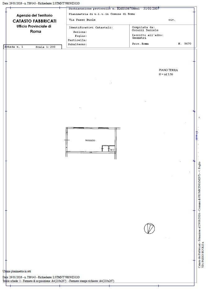 Foto 17 - Commercial Premises via passo buole, Fiumicino - floor plans 1