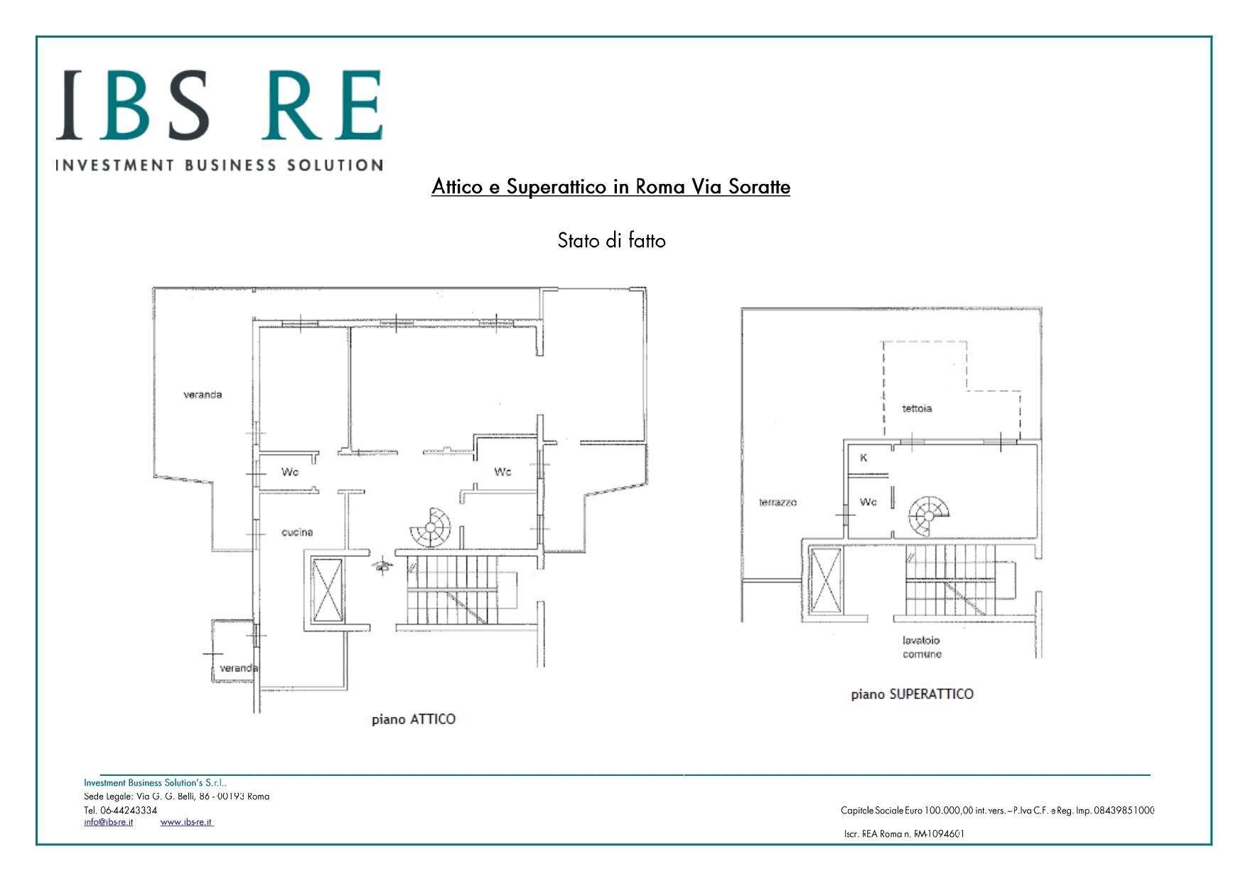 Foto 29 - Attico Via Soratte, Roma - planimetria 1