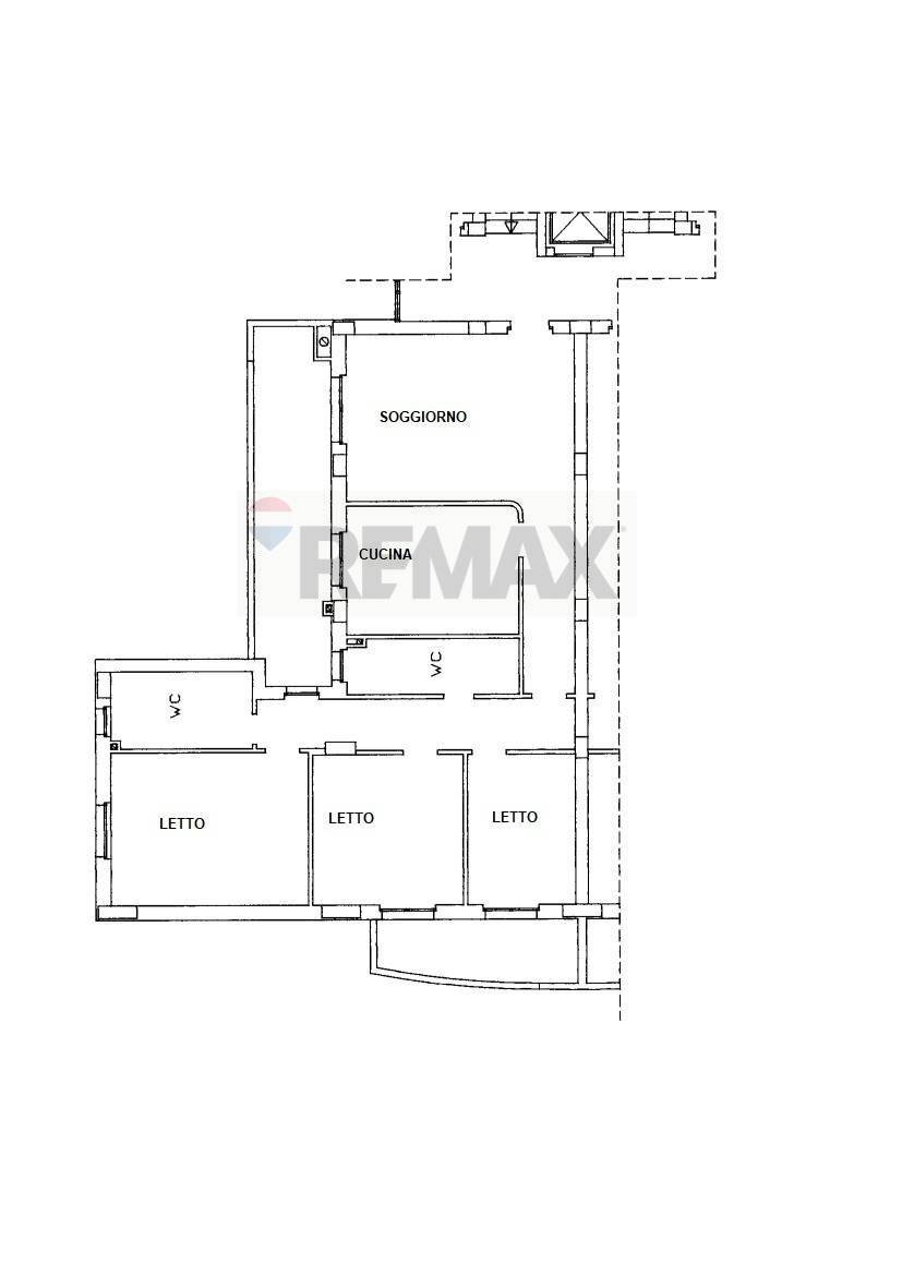 Pianta 2D - Appartamento Matera - planimetria 1