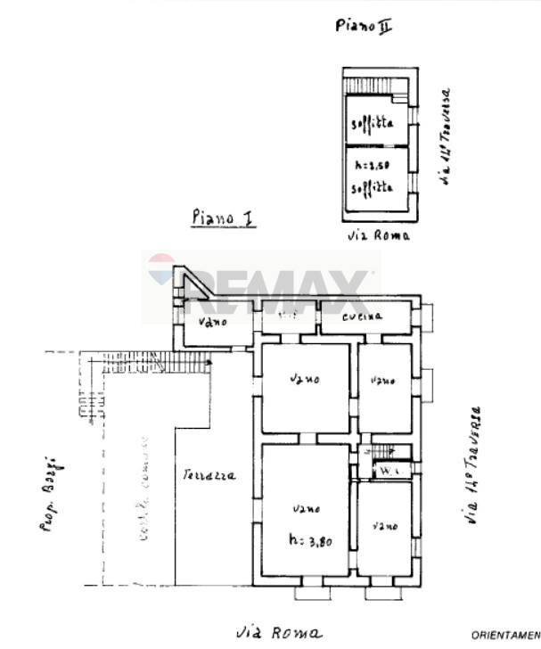Pianta 2D - Semi-detached house VIA ROMA
 
213, Belpasso - floor plans 1