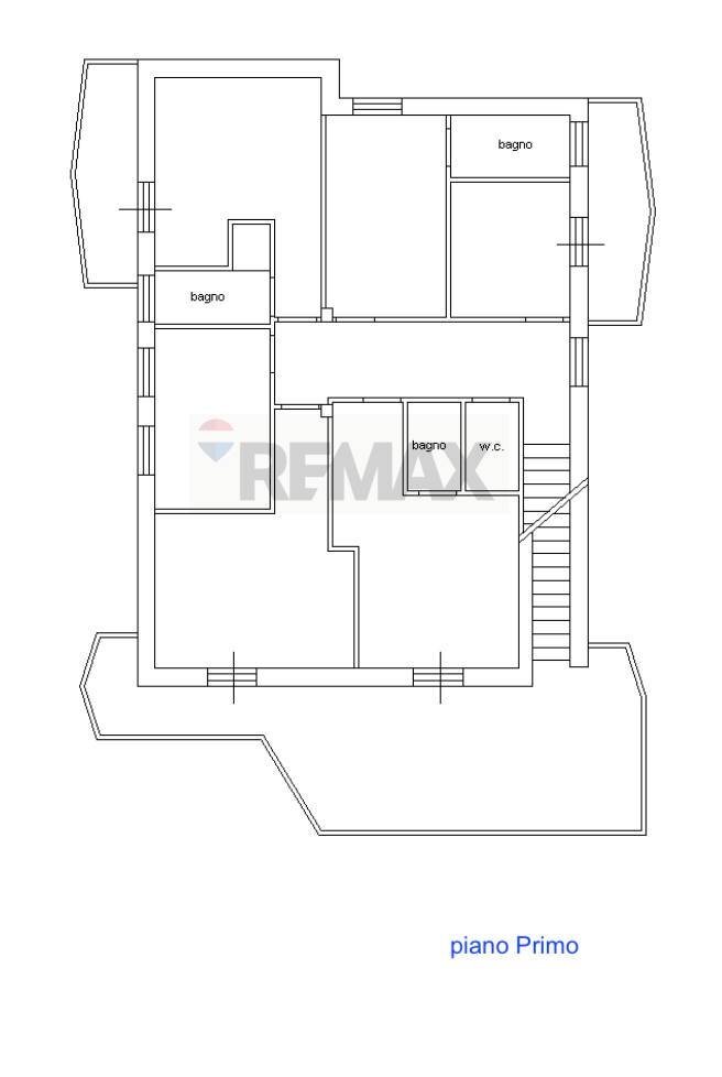 Pianta 2D - Villa p.ta delle sirene, Anzio - planimetria 1