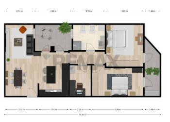 Pianta 2D - Quadrilocale Pian Camuno - foto 2