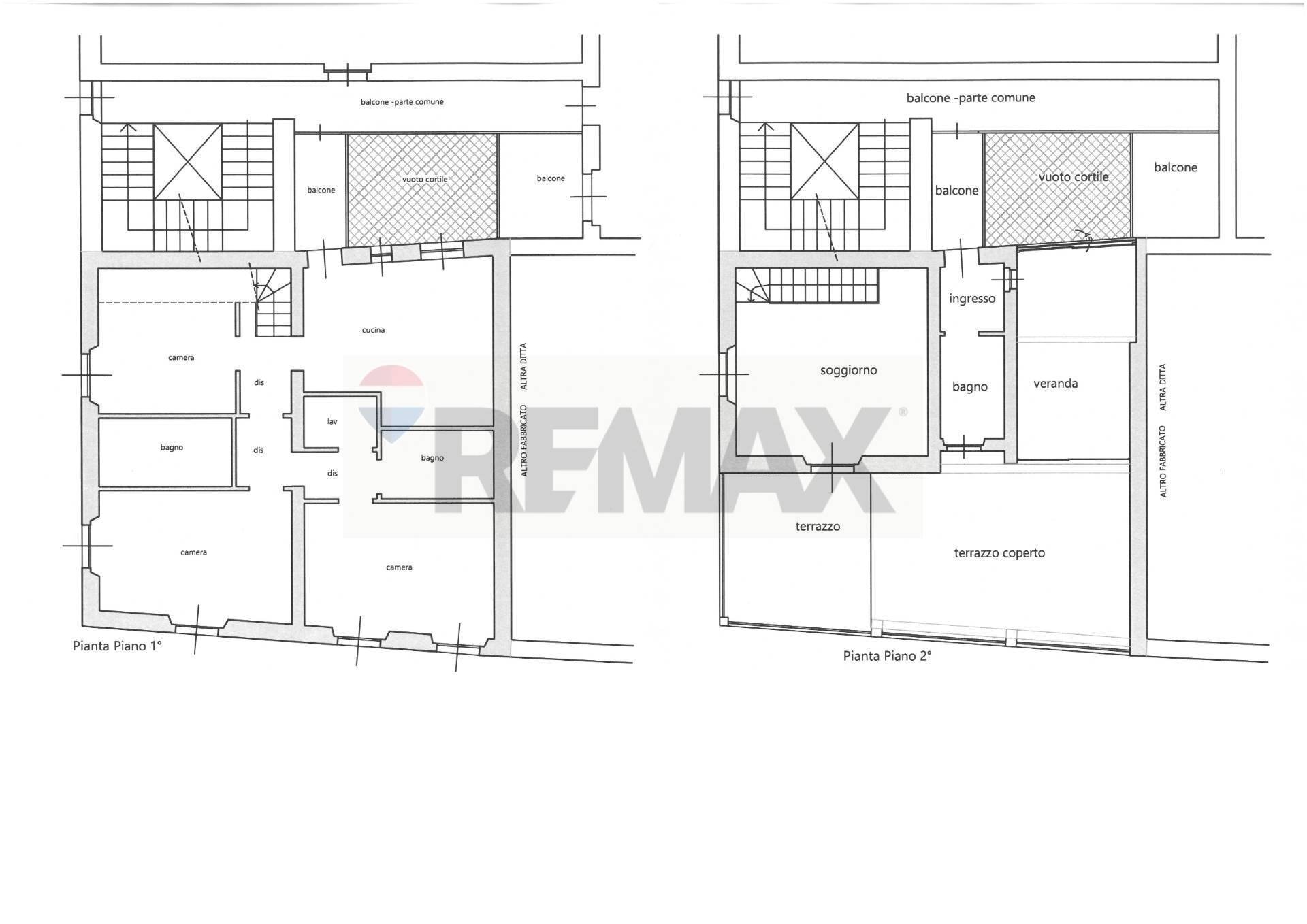 Pianta 2D - Attico via romagnosi, Pavia - planimetria 1