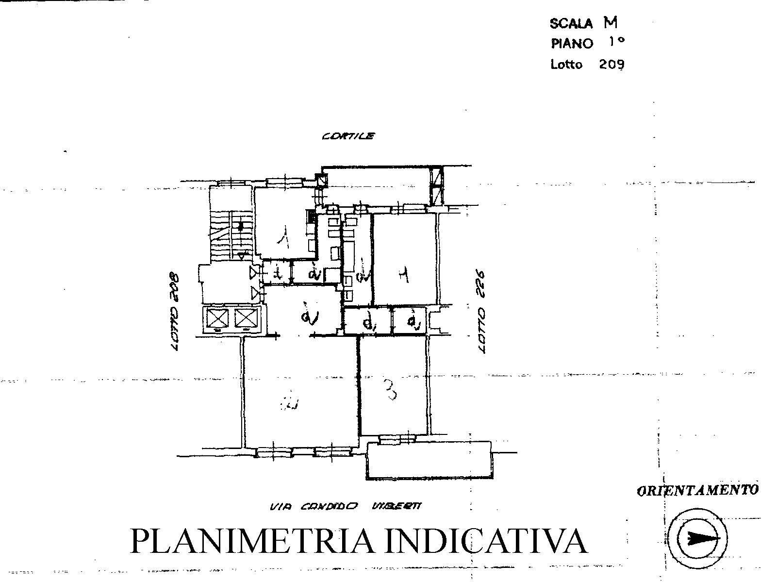 Foto 42 - Quadrilocale Via Viberti
 
4, Torino - planimetria 1