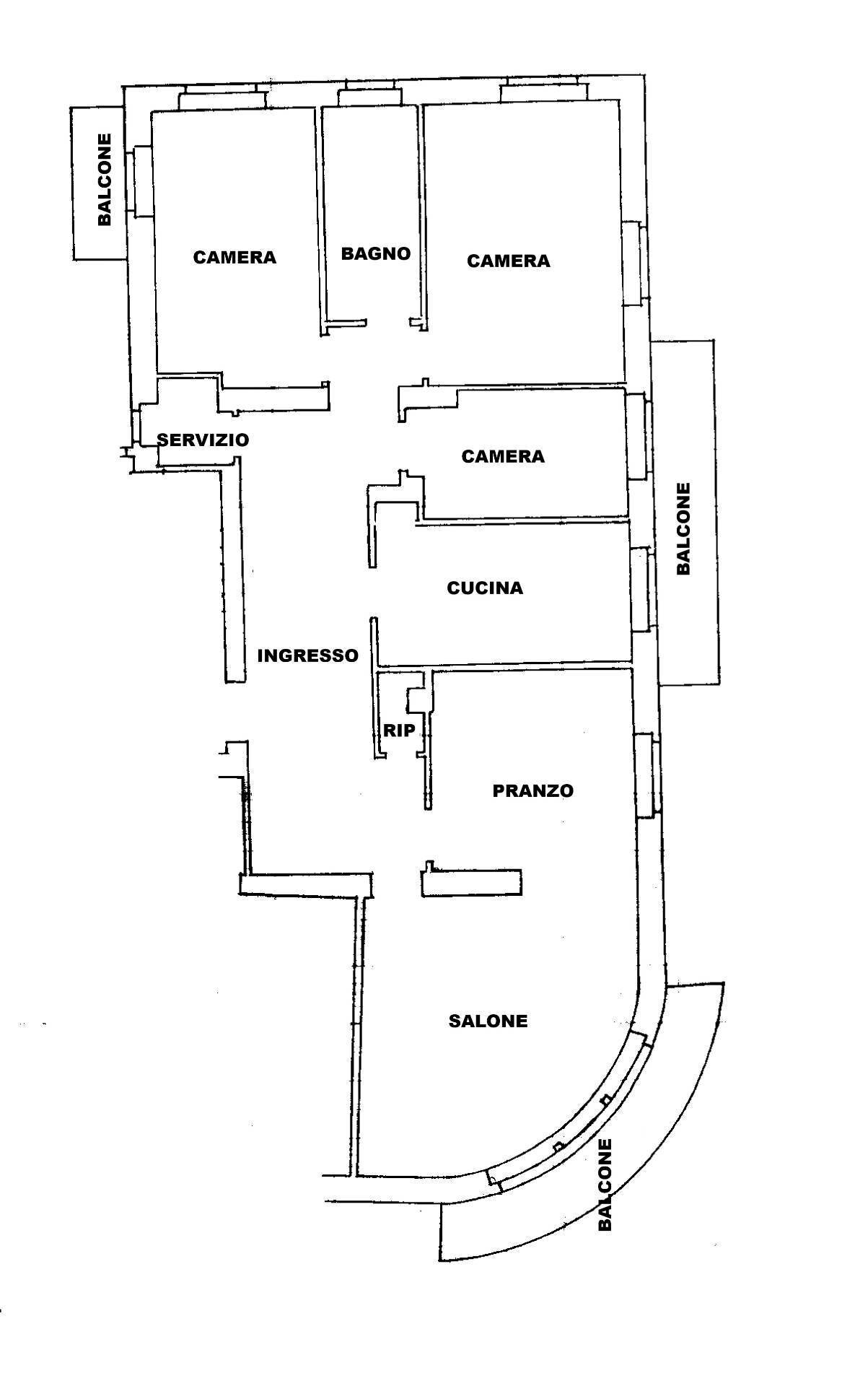 Foto 27 - Appartamento Via della Libertà
 
34, Rapallo - planimetria 1