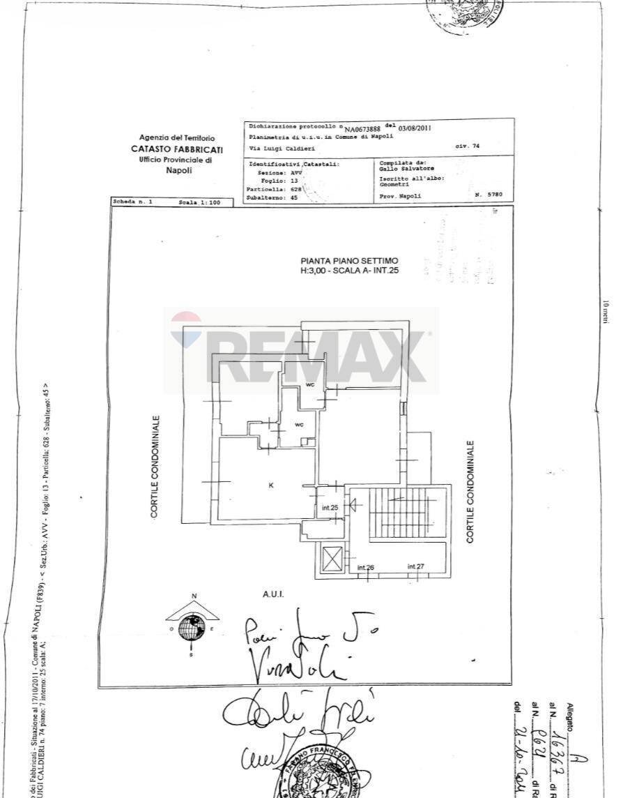 Pianta 2D - Four-room apartment Via Luigi Caldieri
 
74, Napoli - floor plans 1