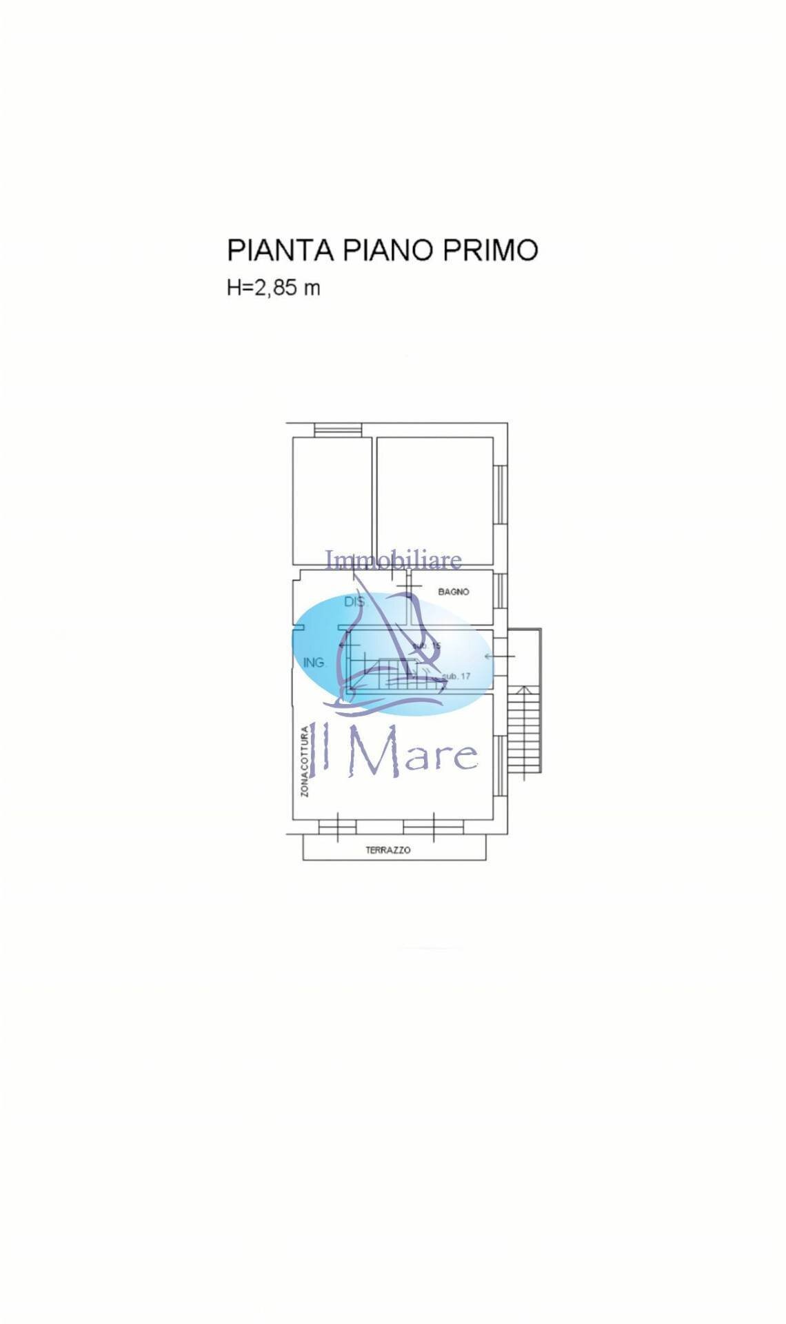 Foto 19 - Trilocale ALFIERI, Viareggio - planimetria 1