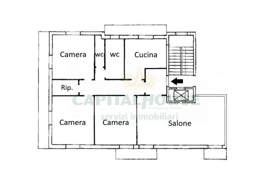 Foto 28 - Quadrilocale Via Archimede, San Nicola la Strada - planimetria 1