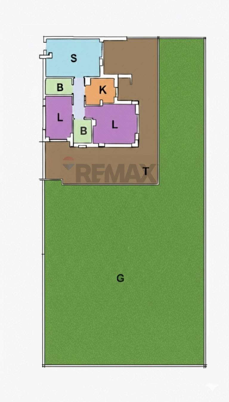 Pianta 2D - Three-room apartment via aldo bibolini, Roma - floor plans 1