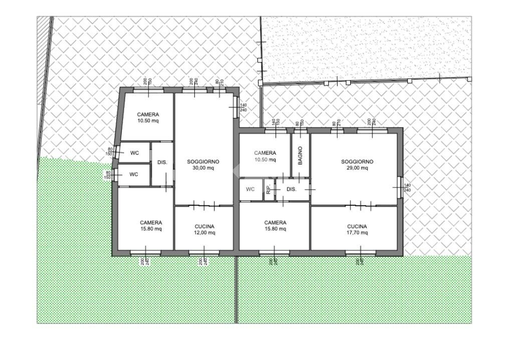 Villa Via J. F. Kennedy, Piobesi Torinese - planimetria 1