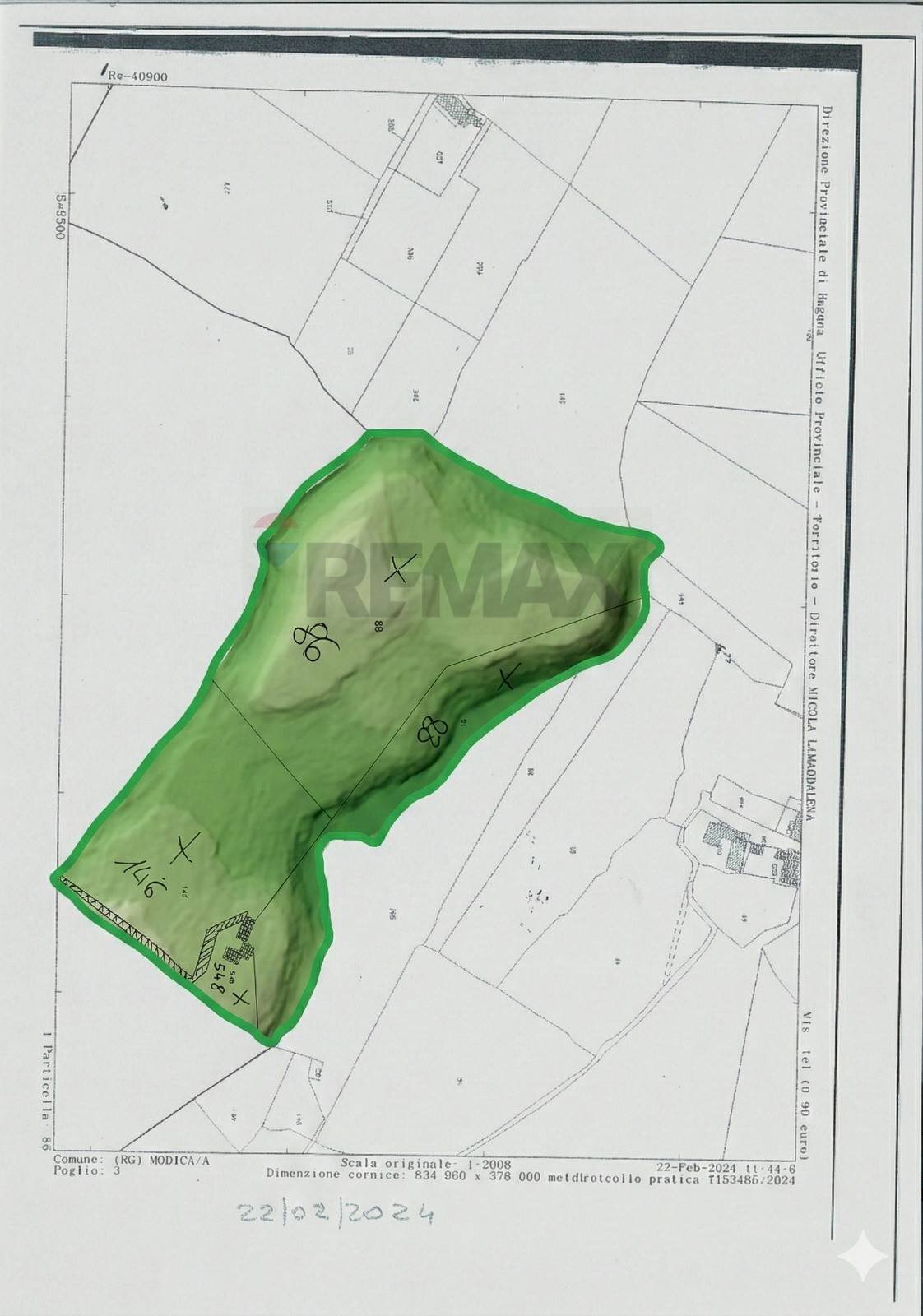 Pianta 2D - Terreno agricolo contrada Fasana, Modica - foto 1