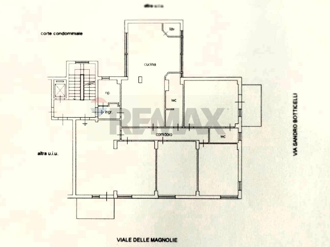 Pianta 2D - Appartamento viale delle Magnolie
 
58, Palermo - planimetria 1