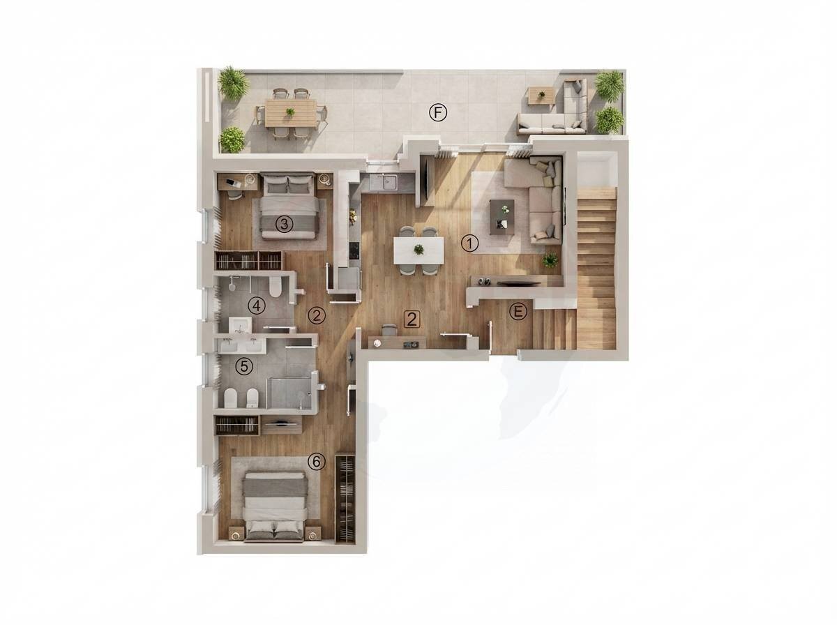 Foto 1 - Trilocale Comezzano
 
snc, Castelcovati - planimetria 1