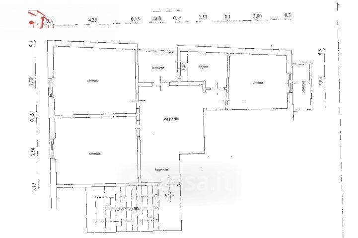 Foto 18 - Quadrilocale via Arnolfo
 
40, Firenze - planimetria 1