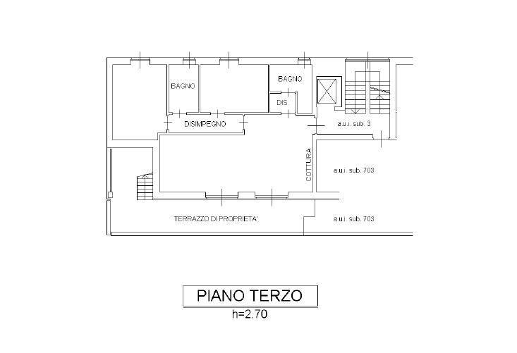 PLANIMETRIA - Trilocale Via Monte Cenisio
 
9/C, Bergamo - planimetria 1