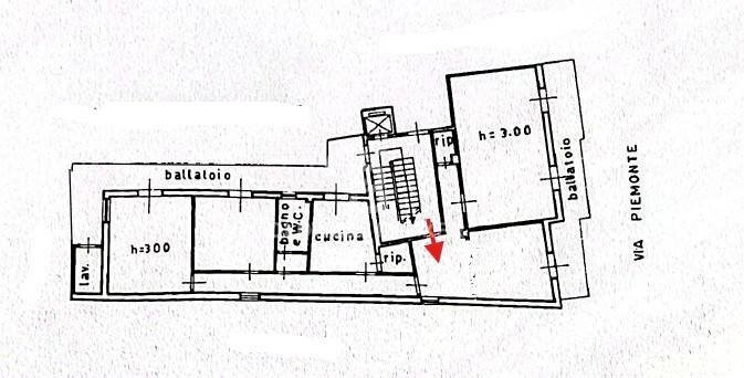 Foto 35 - Appartamento Via Piemonte
 
28 - 30, Acireale - planimetria 1