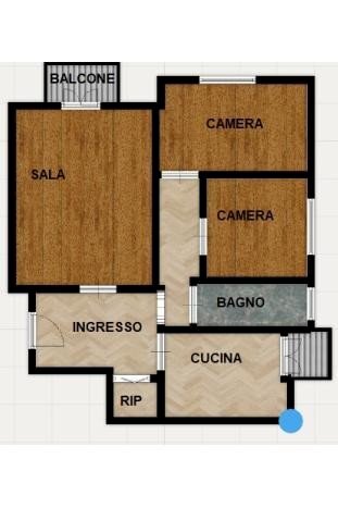 Trilocale via Figino, 10, Pero - planimetria 1