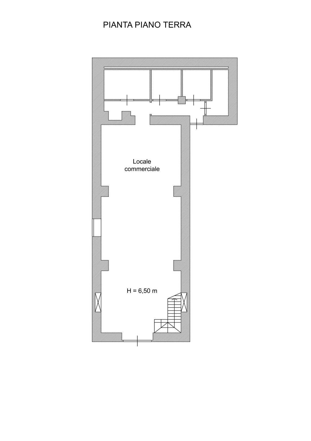 Negozio via Ferdinando Lavanga, Formia - planimetria 1