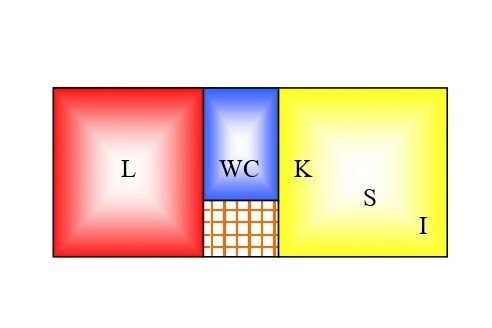 Bilocale via Clemente Bondi, 18, Parma (zona San Lazzaro) - planimetria 1