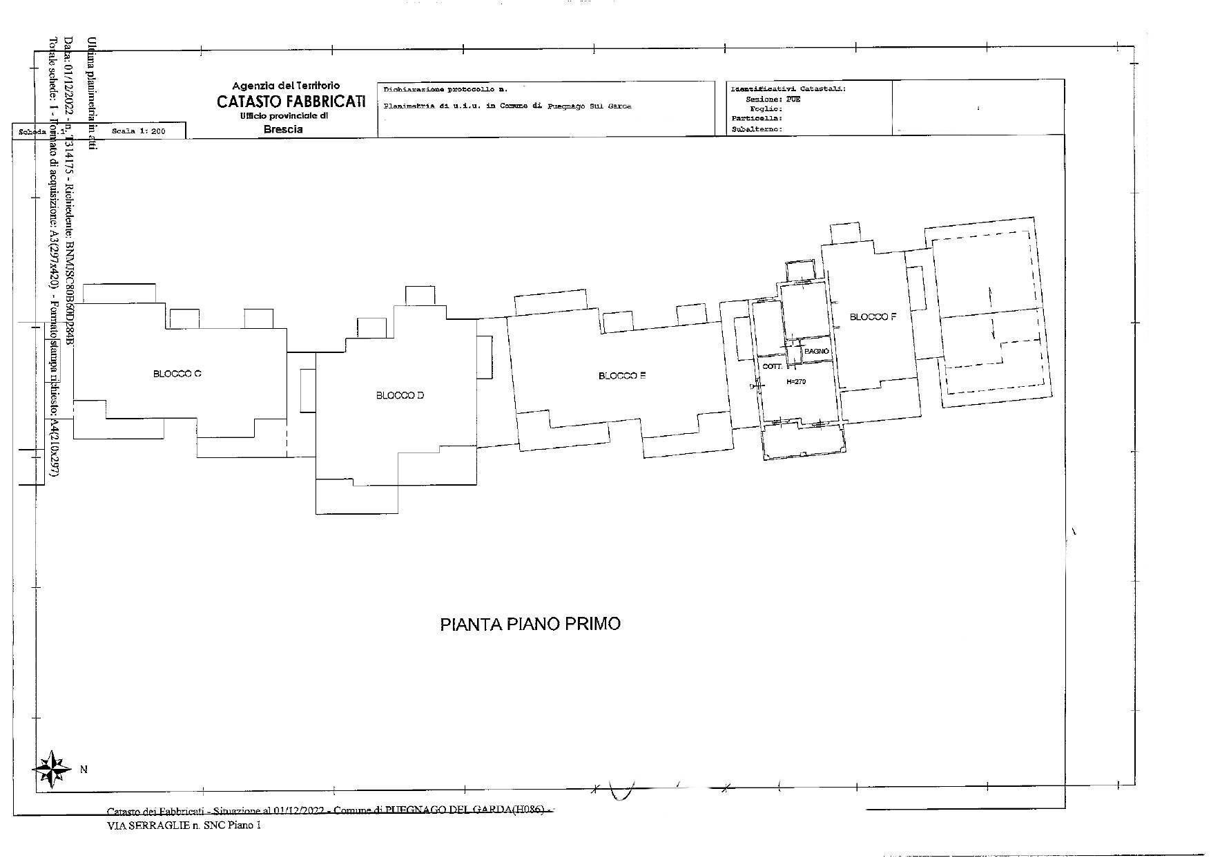 Foto 29 - Trilocale Via Ungaretti
 
11, Puegnago sul Garda - planimetria 1