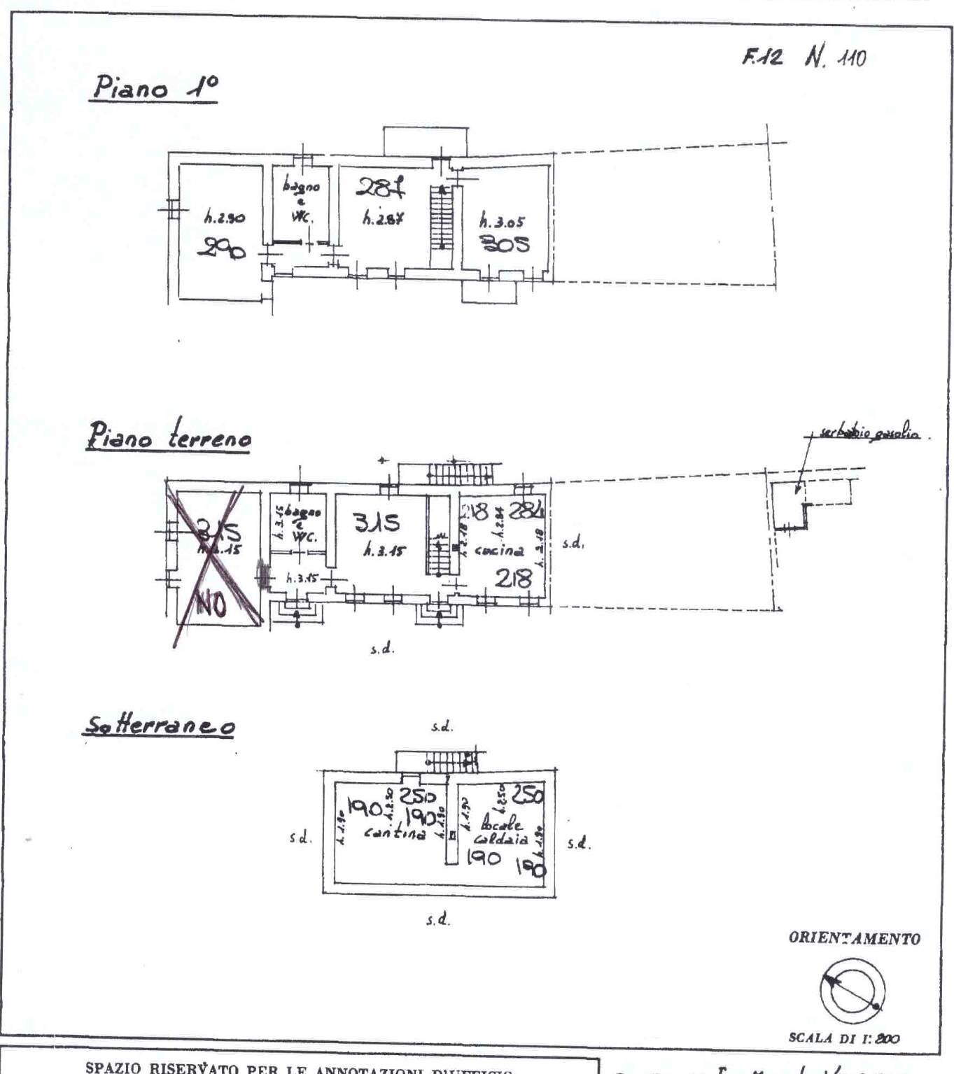 Villa via Strada Origlia, 3, Castiglione Torinese - floor plans 1