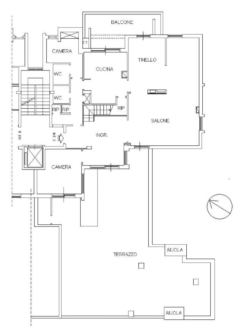 pln_attico - Attico via Vallombrosa, Roma - planimetria 1