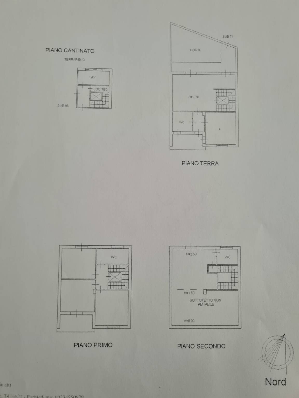 Terraced Villa via Sciarone, 15, Aci Castello - floor plans 1