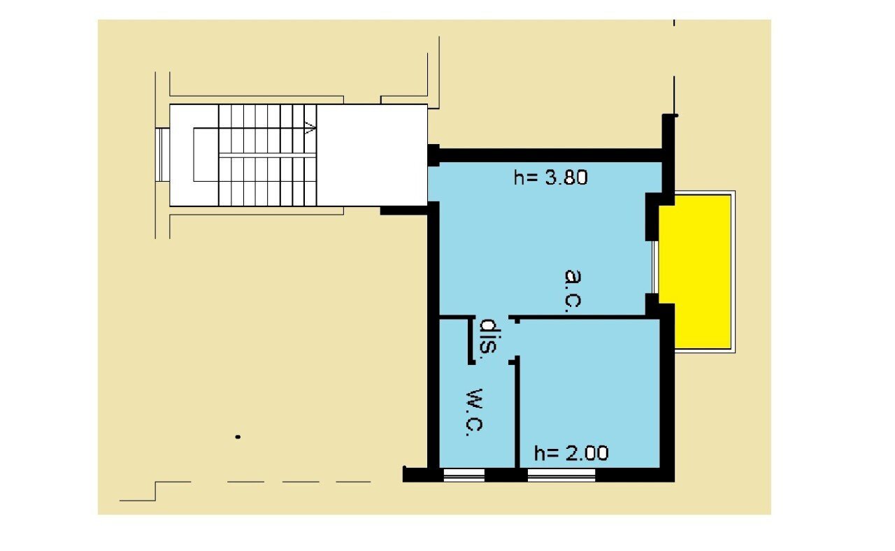 Two-room apartment via Levante, 32, Città Sant'Angelo - floor plans 1