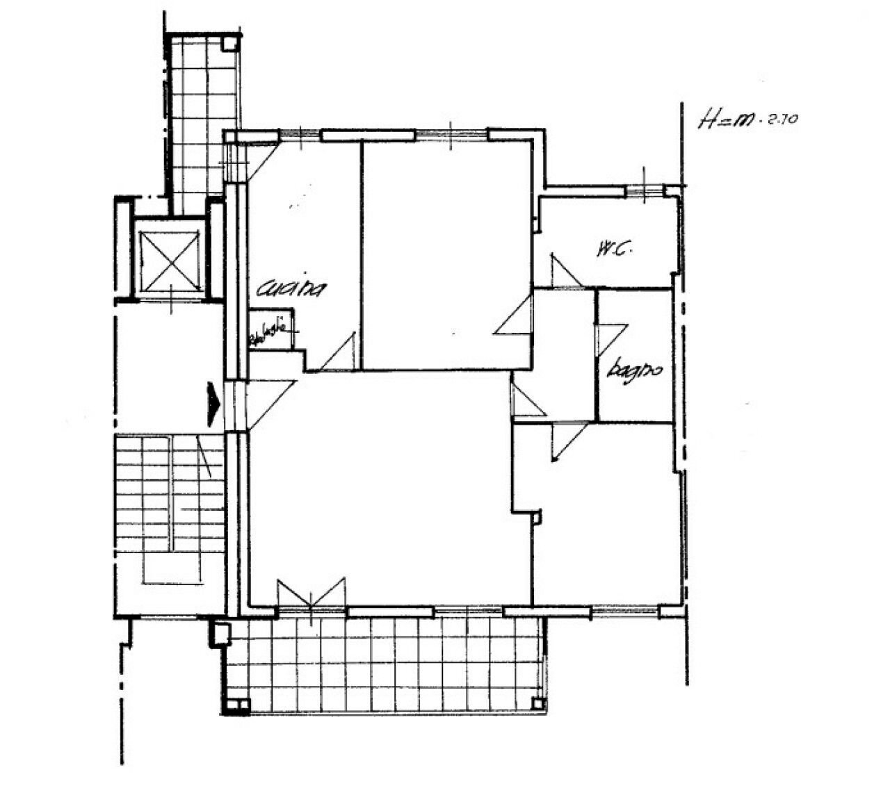Attico via Mauriac, 27, Roma - planimetria 1