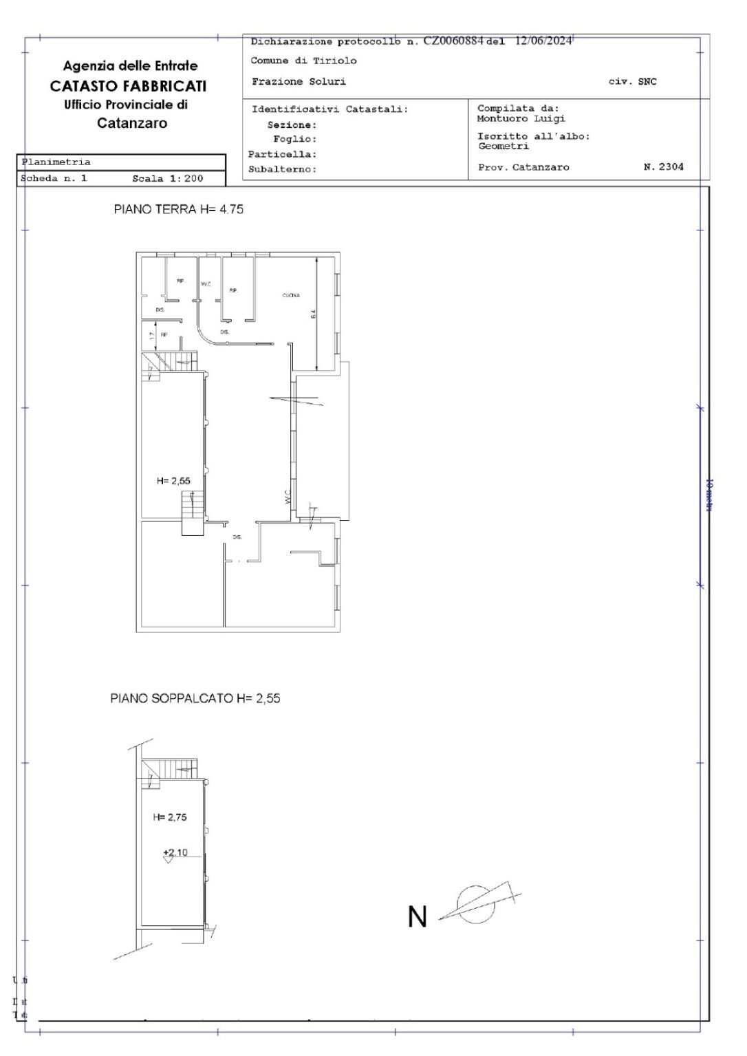 Villa Soluri, CZ, Tiriolo - planimetria 1
